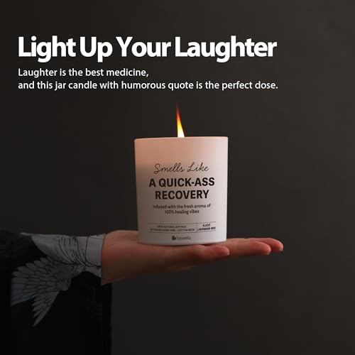 Smells Like A Quick-Ass Recovery Gift Get Well Soon Feel Better Chemo Hysterectomy After Surgery Scented Candle Home Offic...