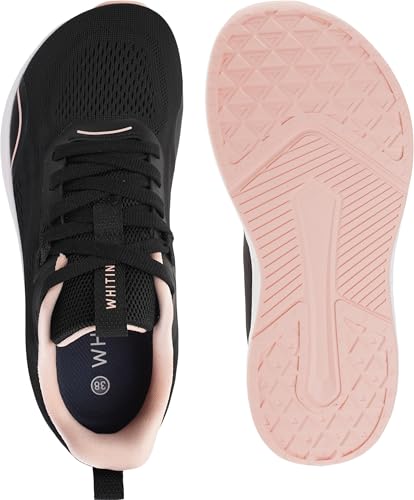 WHITIN Women’s Width Zero Drop Running Shoes + Wide Toe Box Tennis Sneaker