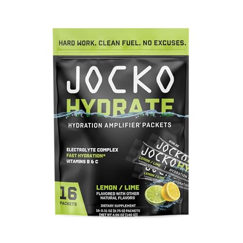 Jocko Fuel Packets Low Sugar - Hydration Amplifier Packets for Recovery, Dehydration, & Exercise - with Vitamins B6, B12 &...