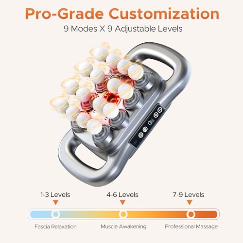 16 Head Massage Gun Deep Tissue - 2026 Upgrade 16-Drive Back Muscle Massager with Adjustable 9 Modes & 9 Levels, Quiet Per...