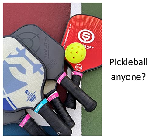 iPdlz Customized Silicone Grip Bands- Pickleball, Tennis, Padel, Beach Tennis, Paddles, Rackets, Baseball Bats, Hockey Sticks