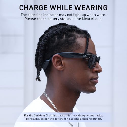 PRISMXR Carina C1 Charging Set Compatible with RayBan Meta Smart Glasses (for Skyler)