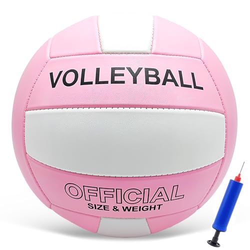 Stavanicen Volleyball Official Size 5 for Indoor Outdoor, Soft Touch Volleyballs for Adults Beach Pool Game Gym Training P...
