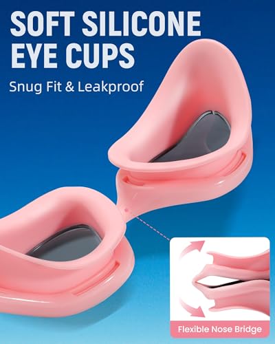 Keary Goggles Swimming Adult Swim Goggles for Men Women Swimming Goggles Youth UV Protection Anti-Fog Pool Water Goggles