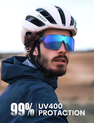 Lamicall XL Size Polarized Sports Sunglasses for Men Women, Large UV400 Protection Sun Glasses, Running Cycling Baseball