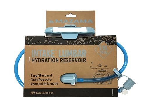 Intake NXT Lumbar Hydration Bladder (1.5L), BPA-Free, Leak Proof, Hydration Pack Replacement Reservoir for Hiking Camping ...