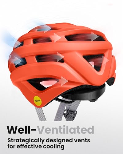 OutdoorMaster MIPS Bike Helmet for Adults-Two Removable Liners & Ventilation in Multi-Environment - Road Bicycle Helmets i...