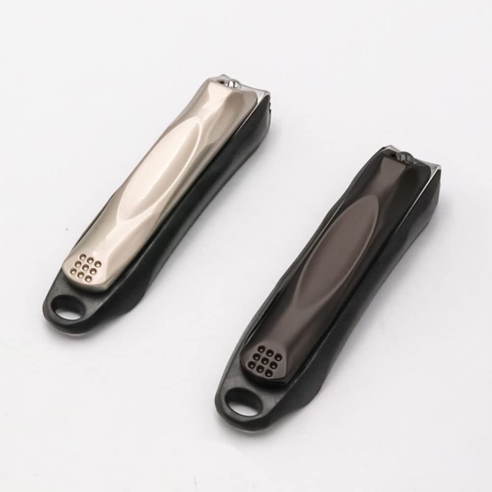 Nail Clippers, Stainless Steel Anti-Splash Nail Clippers, Nail Clippers with Flat Mouth Household File, for Manicure, Pedicure,