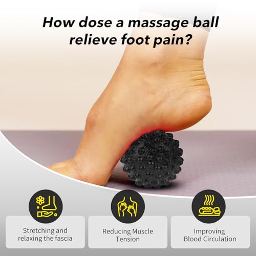 Plantar Fasciitis Night Splint Sock with Massage Ball for Tension Relief, Alleviate Pain from Plantar Fasciitis, Arch Pai...
