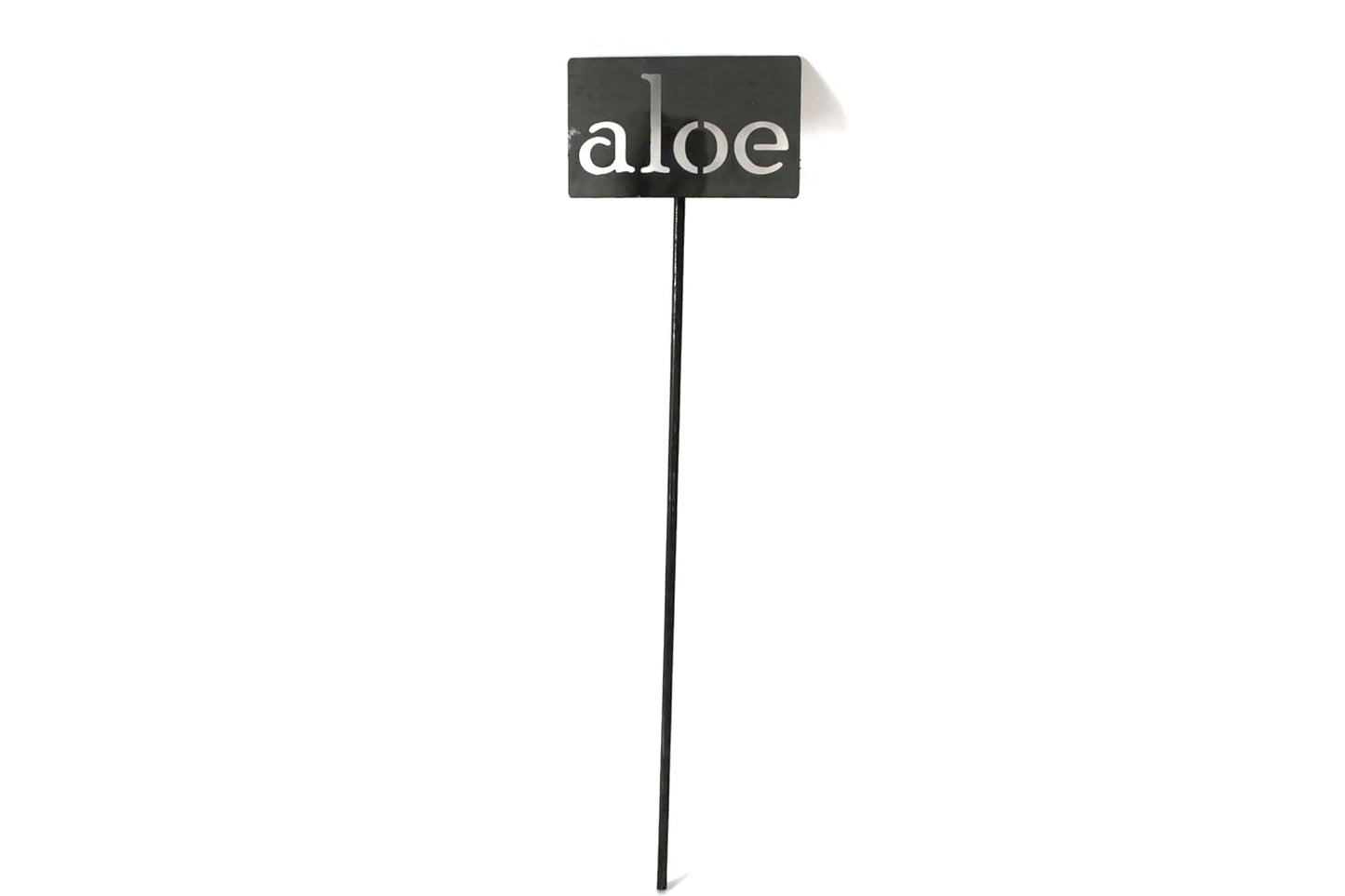 Classic Metal Garden Markers 19 Inches Tall (aloe, Raw, Unfinished Steel (will rust with time))