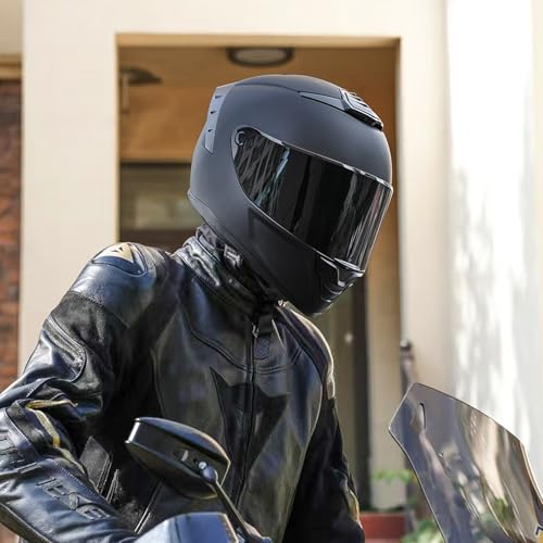 JQF Gear Motorcycle Helmets Full Face WS-611 Street Bike Motorbike Helmet for Adults Men Women DOT Approved