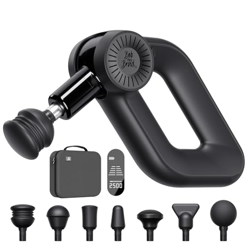 BOB AND BRAD D6 Pro Massage Gun Deep Tissue Percussion with 16mm Amplitude 85lbs Stall Force, FSA Eligible & HSA Approved ...
