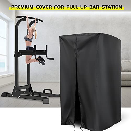 Guisong Protective Cover for Pull Up Bar Station, Waterproof& Dustproof Cover for Power Tower/Pull Up Dip Station-Indoor o...