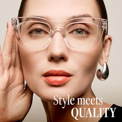 CCVOO 2.5 Oprah Style Reading Glasses for Women, Stylish Eyeglasses, Blue Light Readers for Women, Cheaters