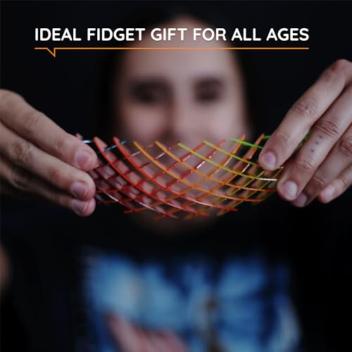 Morf Fidget Worm Toy - Flexible 3D Sensory Slug Figgy Toy for Kids, Teens, and Adults – Stretchy, Quiet, Stress and Anxiet...