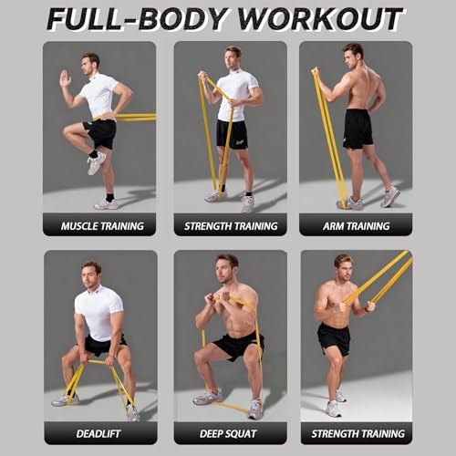 Resistance Bands, 5 Pack Pull-up Bands, Fabric Resistance Bands for Legs, Workout Bands, Exercise Bands Set for Fitness, W...