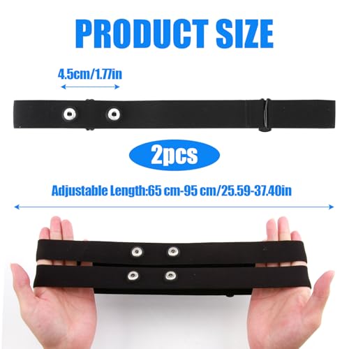 Heart Rate Monitor Chest Band for Polar H10 H9 H7, Adjustable Waterproof Replacement Chest Strap Compatible with Polar Garmin