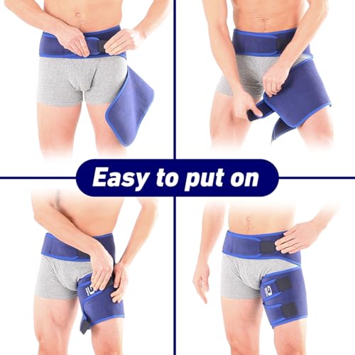 Neo-G Groin Brace for Thigh or Hamstring Injury. Groin Brace for Men and Women - for arthritis, pulled groin, strain - Adj...