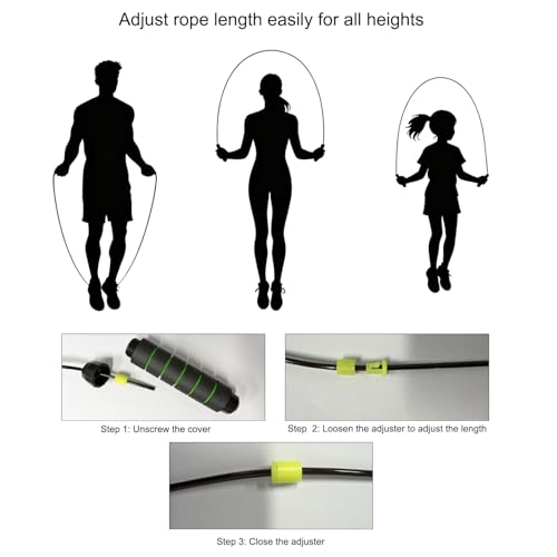 Bulk 50 Pack Jump Ropes, Steel Cable with Ball Bearings for Tangle-Free Rapid Speed Jumping, Adjustable Skipping Rope with...