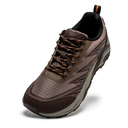 HOBIBEAR Men's Trail Hiking Shoes Wide Fit - Lightweight Low Top Breathable Sneakers for Walking, Trekking & Outdoor Adven...