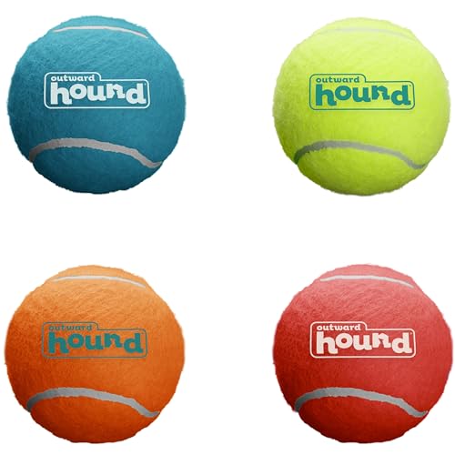 Outward Hound Squeaker Ballz – Squeaky Tennis Balls for Dogs Under 25 lbs, Interactive Dog Toy for Fetch & Training, Small...