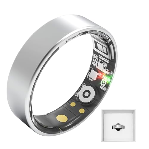 Fuomuto Smart Ring Health Tracking, Sleep Tracking, Heart Rate, Blood Oxygen, Blood Pressure，Fitness Ring, Activity Monito...