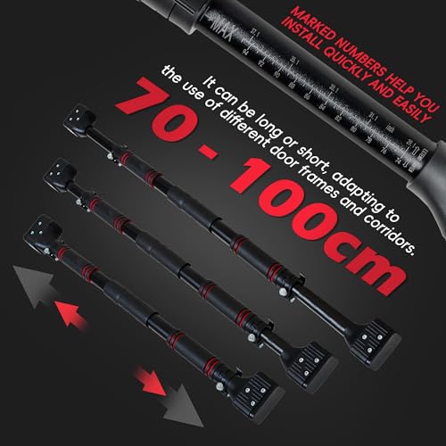 leikefitness Pull-Up Bar For Door Frame Chin Up Bar Upper Body Workout - Indoor Portable Training Pull-Up Bars - Adjustabl...