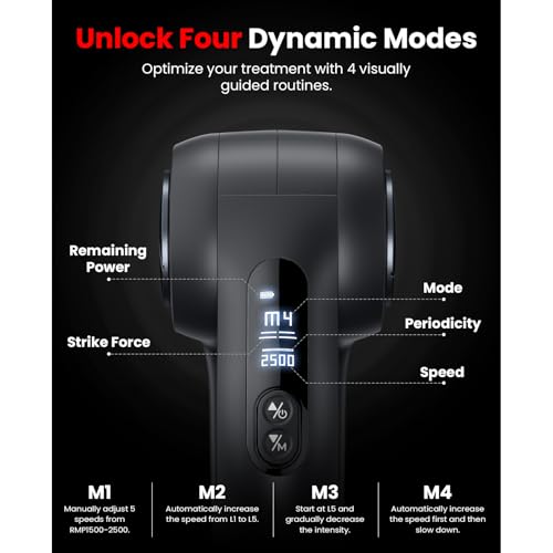 BOB AND BRAD T2 Max Massage Gun and D5 Ultra Massage Gun with Red Light Infrared Heat Head