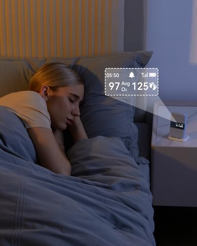 Babytone Baby Sleep Monitor with Base Station- Smart Sleep Sock, Tracking Heart Rate and Movement, Wearable Baby Foot Moni...