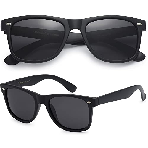 PolarSpex Polarized Sunglasses for Men and Women – UV Protection, Durable & Lightweight Retro Sunglasses for Driving, Fishing