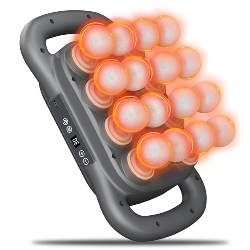 JoyCub Massage Gun Deep Tissue - 16 Heads, 9 Levels, 22800 RPM, Full Body Muscle Massager for Pain Relief - High-Speed Per...