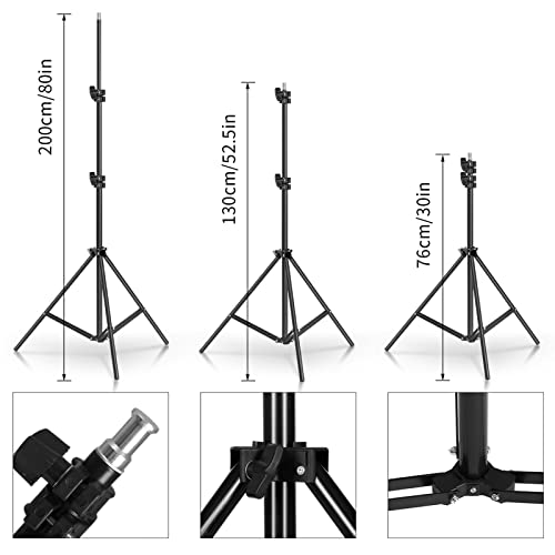 Camnoon Studio Photography Light Kit Softbox Including 45W LED Light Bulbs/ 50x70cm Softbox/ 33 Inch White Photography Umb...