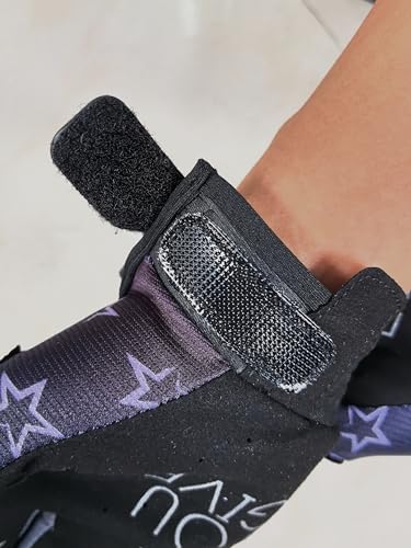 EXCEREY Star Motorcycle Bicycle Full Finger Off-Road Racing Gloves Outdoor Sports for Men Women & Mountaineering