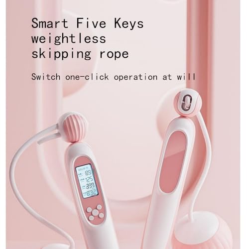 Digital Jump Rope with Counter, Weighted Ball Handles, Cordless and Corded Modes, LCD Display, Fitness Exercise