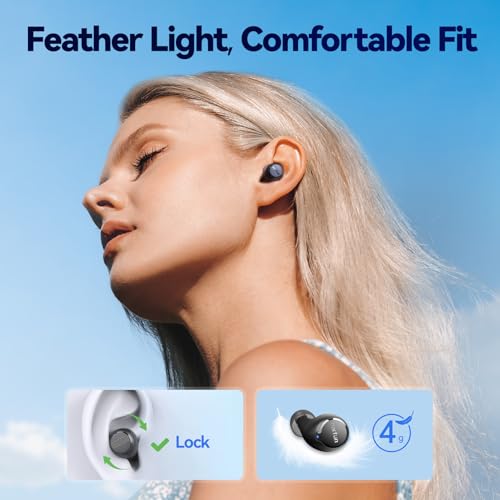 EarFun Free 2S Wireless Earbuds, [Upgraded Version] Bluetooth Earbuds with Deep Bass, 4 Mics for Clear Call, Customizable ...