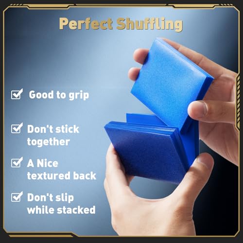 500ct Matte Card Sleeves, 5 Colors Card Sleeves fits MTG, TCG Cards Sleeve, Deck Sleeve Protectors for Baseball, Sports, T...
