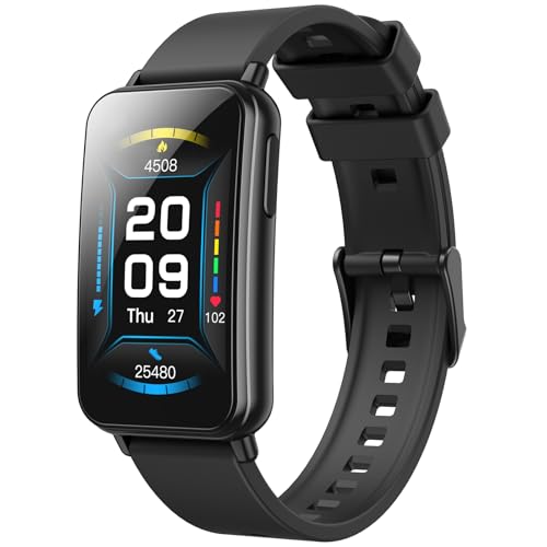 Parsonver 5ATM Waterproof Fitness Tracker, Swimming Smart Watch with Step Counter, Stopwatch, Pedometer, 24/7 Heart Rate/B...