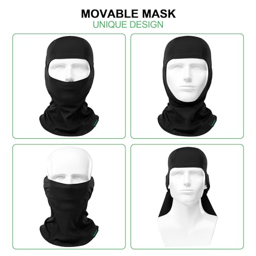 Balaclava Ski Mask 3 Pieces Full Face Cover for Men and Women Breathable Full Face Mask for Skiing Outdoor Sports