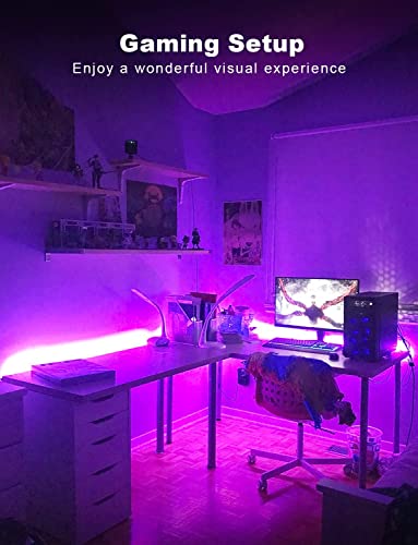 DAYBETTER Smart RGB Led Strip Lights, 100ft Led Lights for Bedroom with App Control, Multicolor Changing Led Light Strips ...
