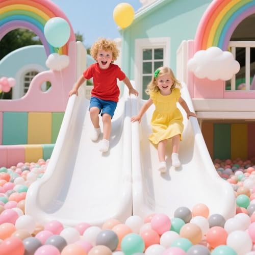 GOGOSO 100 Pit Balls Plastic Balls for Baby Toddlers GirlsToddlers for Playhouse, Baby Pool, Play Ball Fun Centers, for Ba...