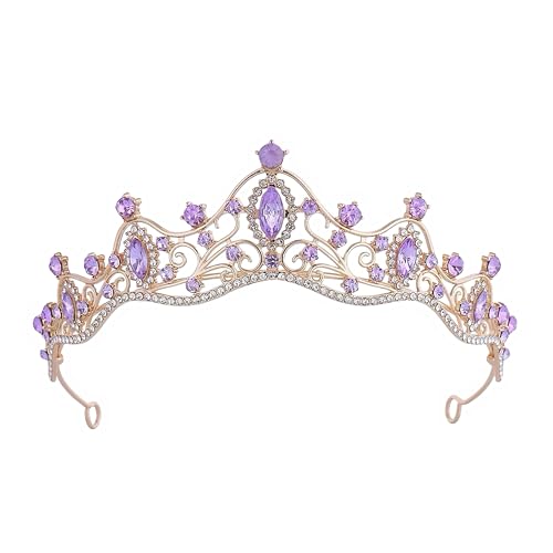 Crystal Crown for Women Girls Elegant Princess Headband Sparkling Rhinestones Queen Tiara for Weddings Birthday Parties Pr...