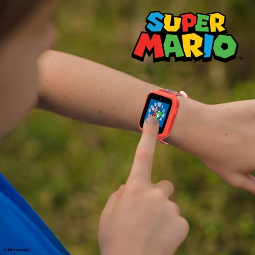 Super Mario Kids Interactive Smartwatch with Camera, Custom Watch Faces – Fits Wrists 5.5'' to 8''