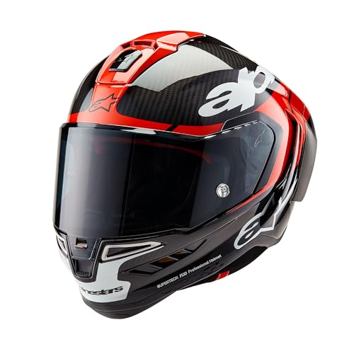 Alpinestars Supertech R10 Element Helmet, Carbon Fiber, Aerodynamic Full-Face Design, Ventilation & Safety, DOT & ECE Cert...