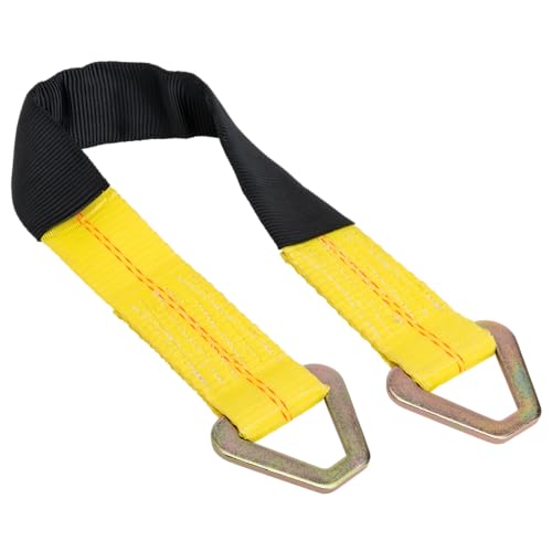 Keeper – 2” x 24” Premium Axle Tie Down Strap with D Rings - 3,333 lbs. Working Load Limit and 10,000 lbs. Break Strength,...