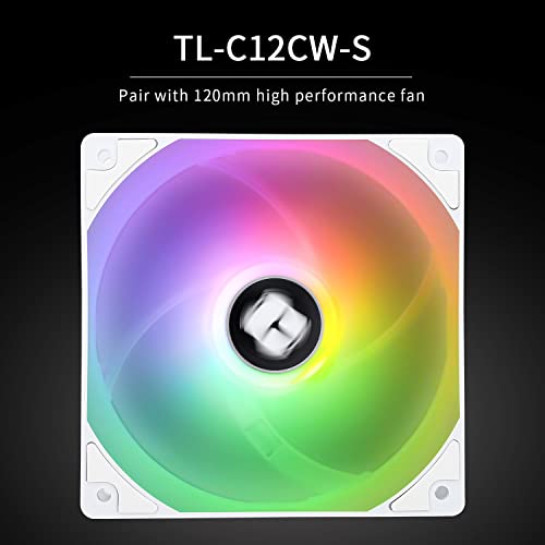 Thermalright Peerless Assassin 120 SE ARGB White CPU Air Cooler, 6 Heat Pipes CPU Cooler, Dual 120mm TL-C12CW-S PWM Fan, A...