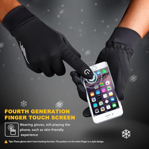 SIMARI Winter Gloves Women Men Ski Snow Gloves Liner Thermal Warm Touch Screen, Suit for Running, Cycling, Biking, Hiking,...