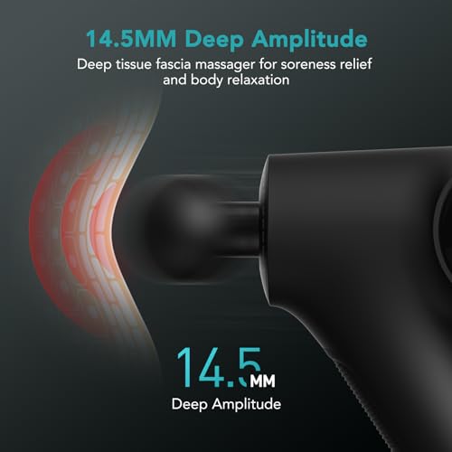 opove Apex Massage Gun Deep Tissue 14.5mm Percussion Fascia Muscle Massager for Athletes Workout Pain Relief Recovery Rela...