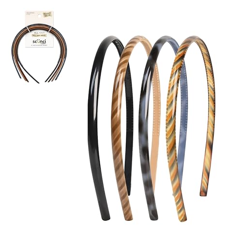 Scunci by Conair Effortless Beauty Skinny headband -plastic Headbands for Women and Men - hair accessories for women - Neu...