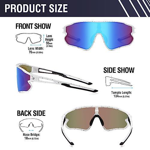 DUCO Sports Polarized Sunglasses for Men Women Running Sunglasses Fishing Cycling Baseball Glasses UV400 Protection DC0023