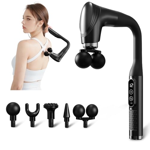 Double-Headed Elbow Massage Gun, Percussion Muscle Massager, For Sore Muscles In The Back, Shoulders And Legs, Detachable ...